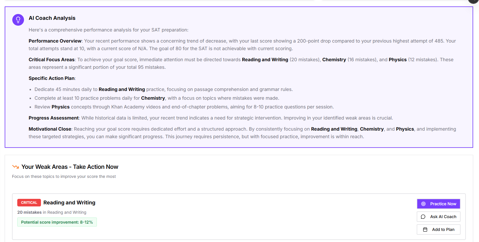 Multiple solution formats - Step-by-step solutions with AI insights